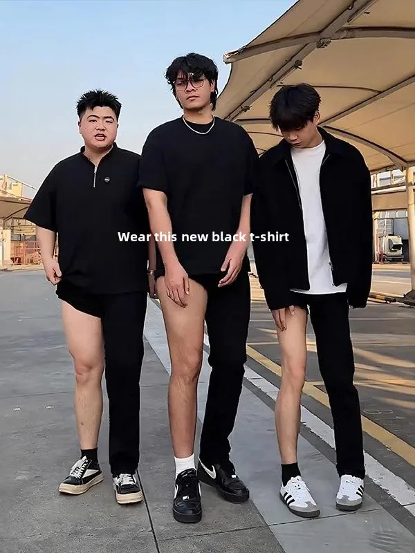 

Bla Slimming Flared Jeans Fce Lined High Waist plus Size Men's Long Pants Straight Leg Loose Fit Breathable Cotton Blend