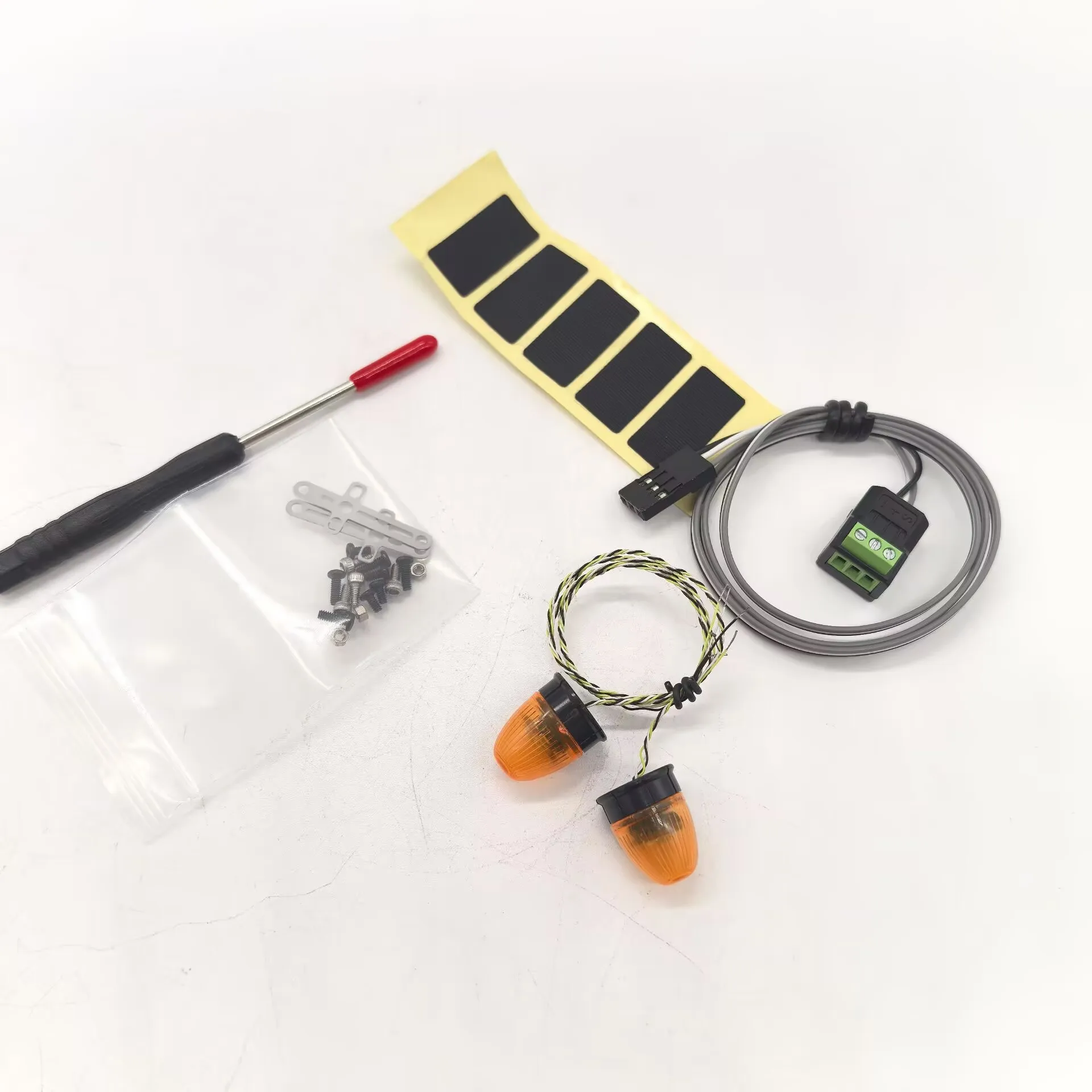 JUWUBA RC Truck LED Yellow Rotating Light Engineering Lamp for 1/14 Tamiya SCANIA 770S For Volvo FH16 BENZ Excavator Bulldozer