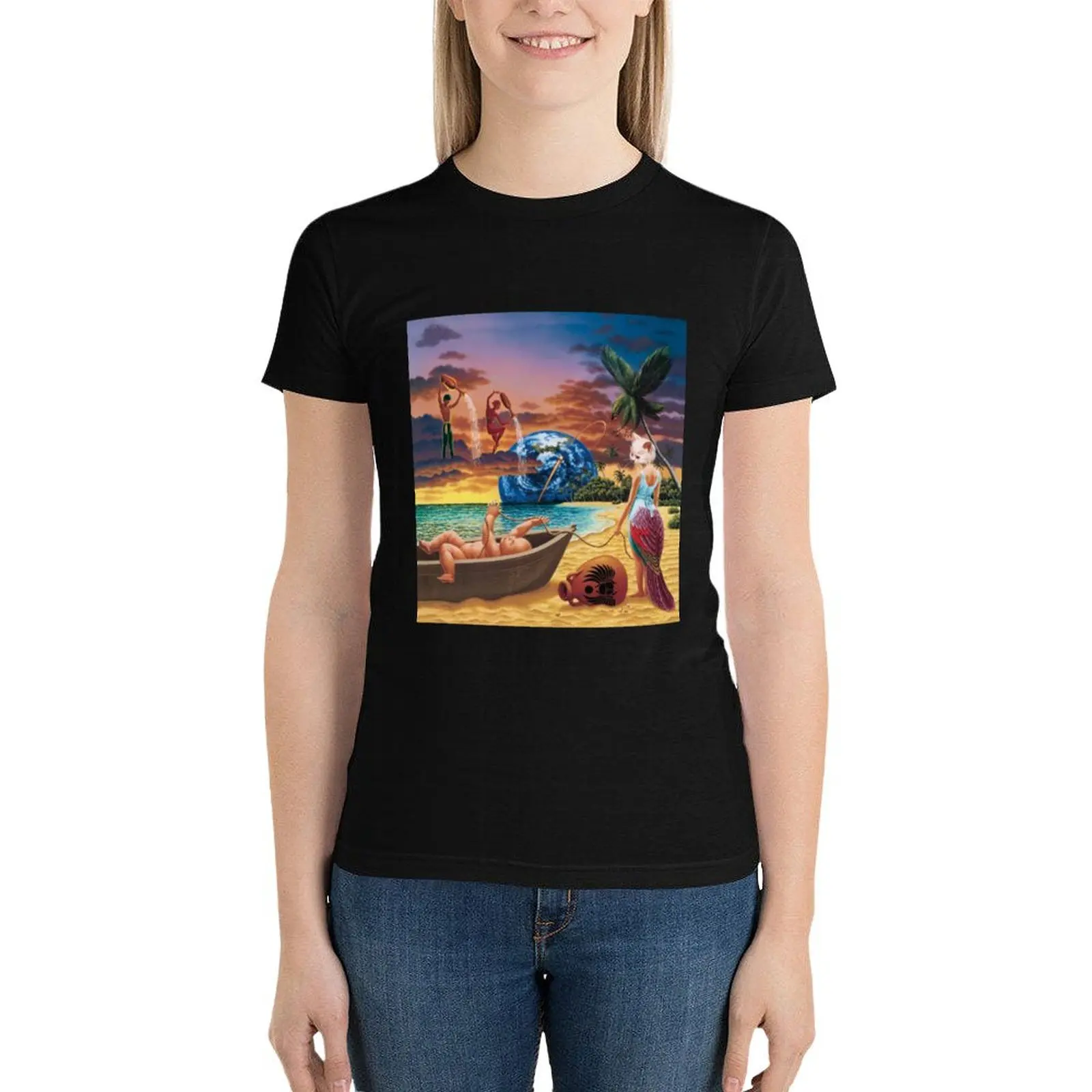 Journey trial by fire T-Shirt oversized graphics Women t-shirts