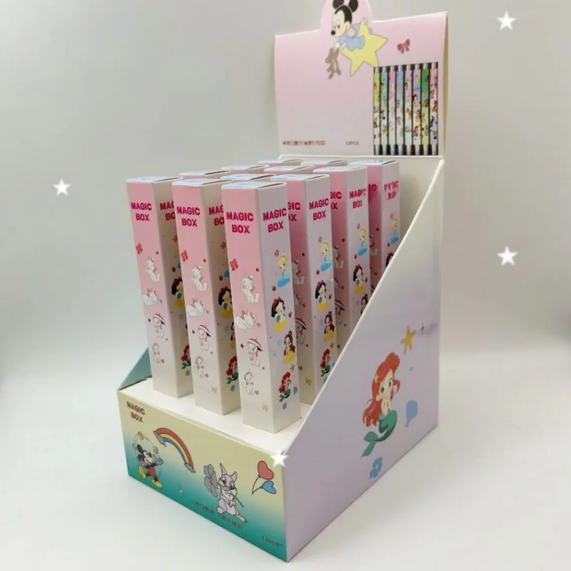 24 قطعة/الوحدة Kawaii ديزني الصحافة هلام القلم لطيف 0.5 مللي متر الحبر الأسود توقيع أقلام الترويجية هدية اللوازم المدرسية #2