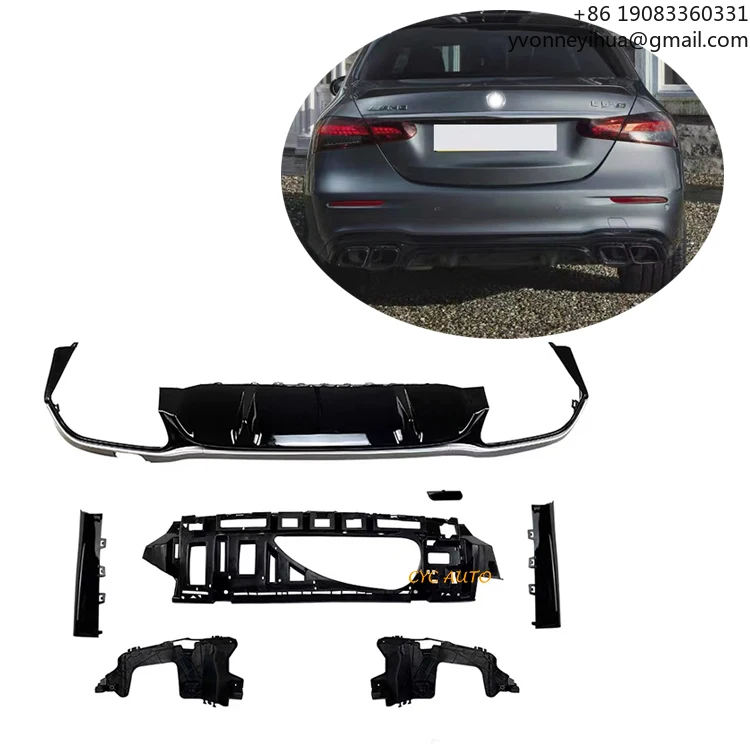 

Модифицированный диффузор W213 для Mercedes Benz W213 E Class E63S, задний диффузор Sport Sedan E200 E300 2020 2021