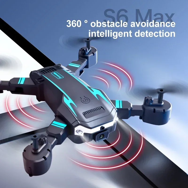 MHD 4K Cámara Dual Drone S6G6 con diseño plegable evitación de obstáculos inteligente posicionamiento de flujo óptico cuadricóptero RC profesional