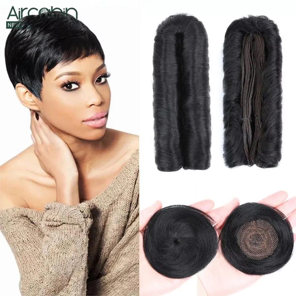 Natural Human Hair Bundles With Closure Straight Machine Made Closure 28PCS Brazilian Cheap Short Human Hair Extensions