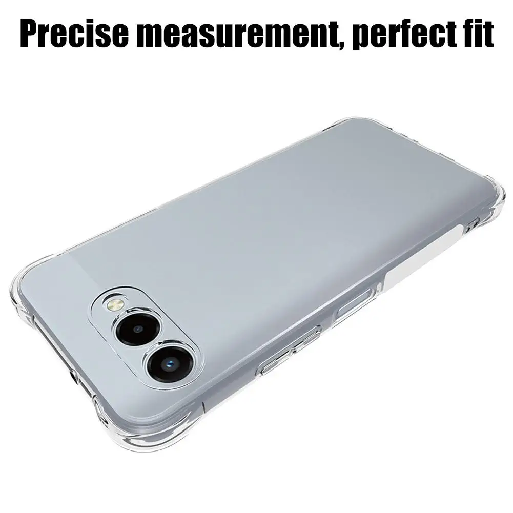 For T-Mobile Revvl 8 5G transparent phone case with four corner anti drop shell
