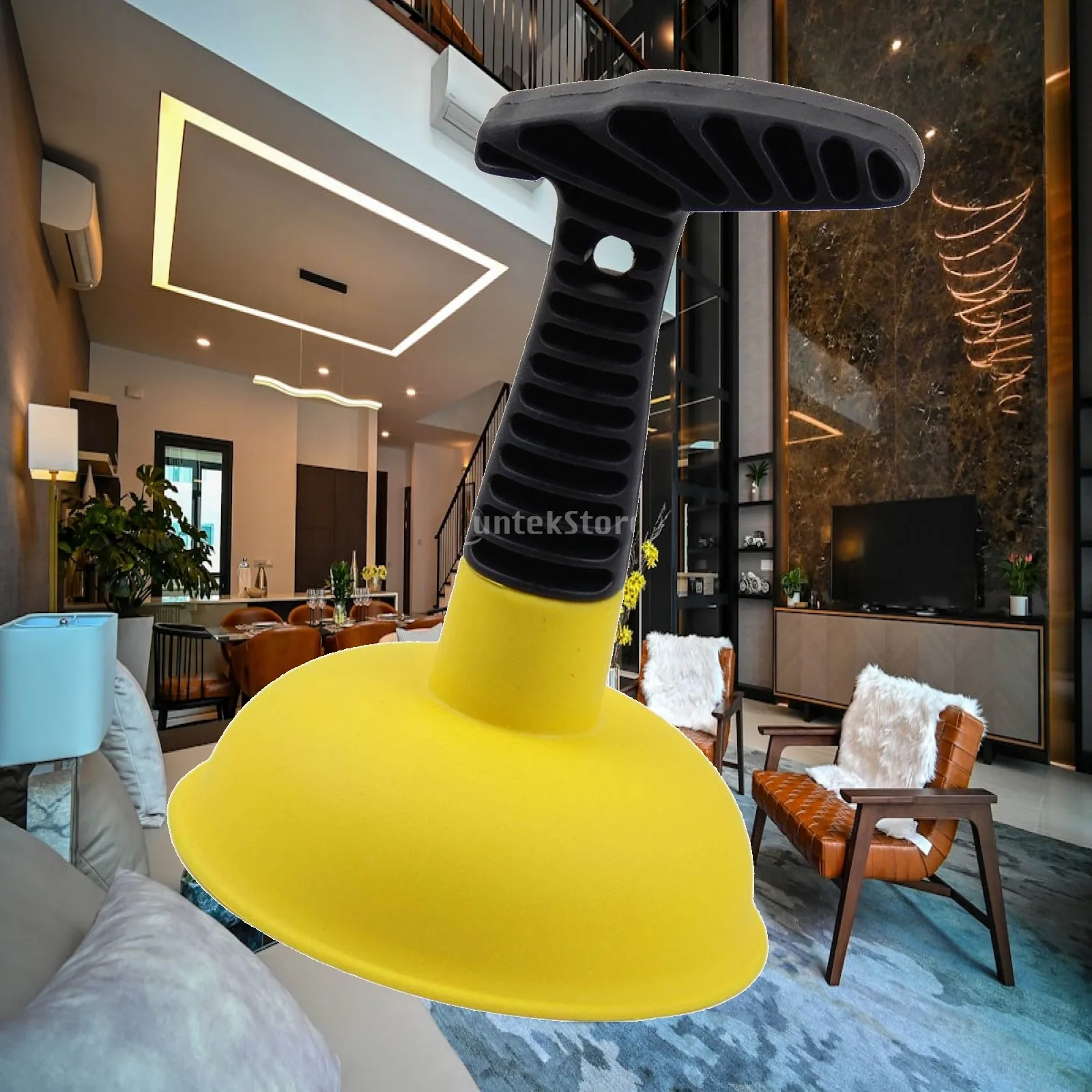 Multifunctional Sink Plunger Handheld Drain Unclogger Short Handle Tool Powerful for Kitchen Sink Hose
