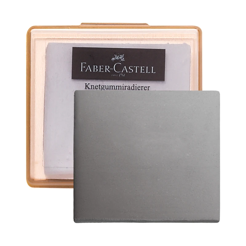 1/2/3/4 Pc Faber-Castell  Drawing Art Kneaded Erasers Correcting Lightening Charcoal Pencil and Pastel Artists Works Gray in Box
