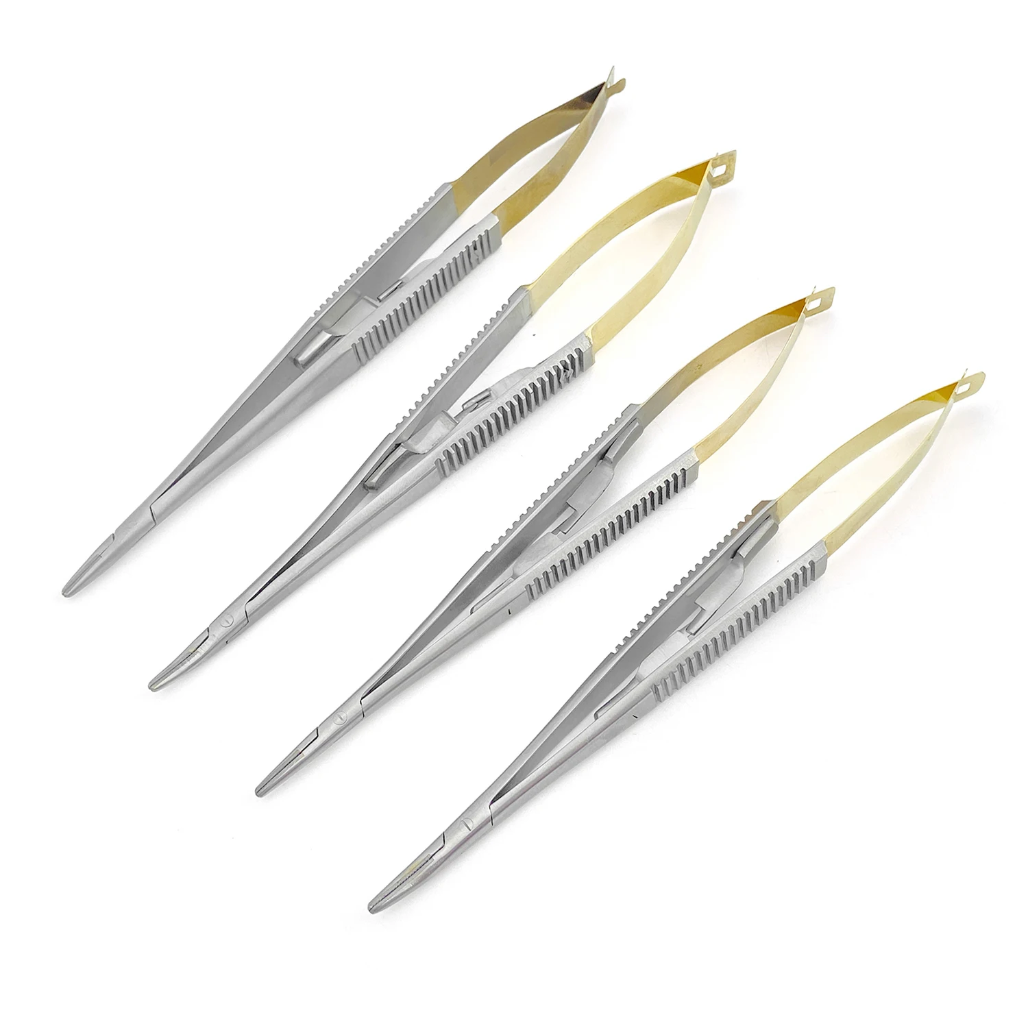 Stainless Steel Needle Holder 14/16cm Heavy Serrated Jaw Ophthalmic Surgical Instruments