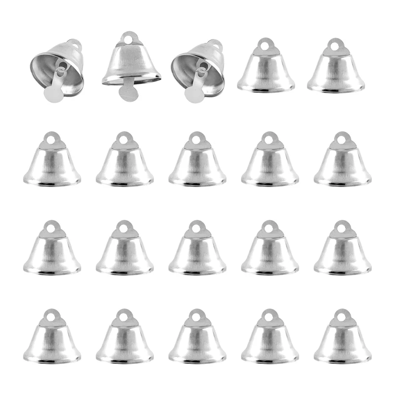 1000pcs/lot 20mm Silver Jingle Bells, Craft Bell for Doorbell Training, Housebreaking, Making Wind Chimes, Christmas Bell