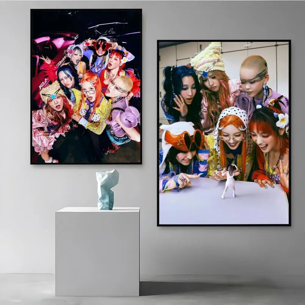 الهيب هوب فتاة باردة X-XG المشارك HD الفن جدارية الجدار ملصق مقاوم للماء خمر طباعة ديكور للمنزل الديكور DIY بها بنفسك دائم #4