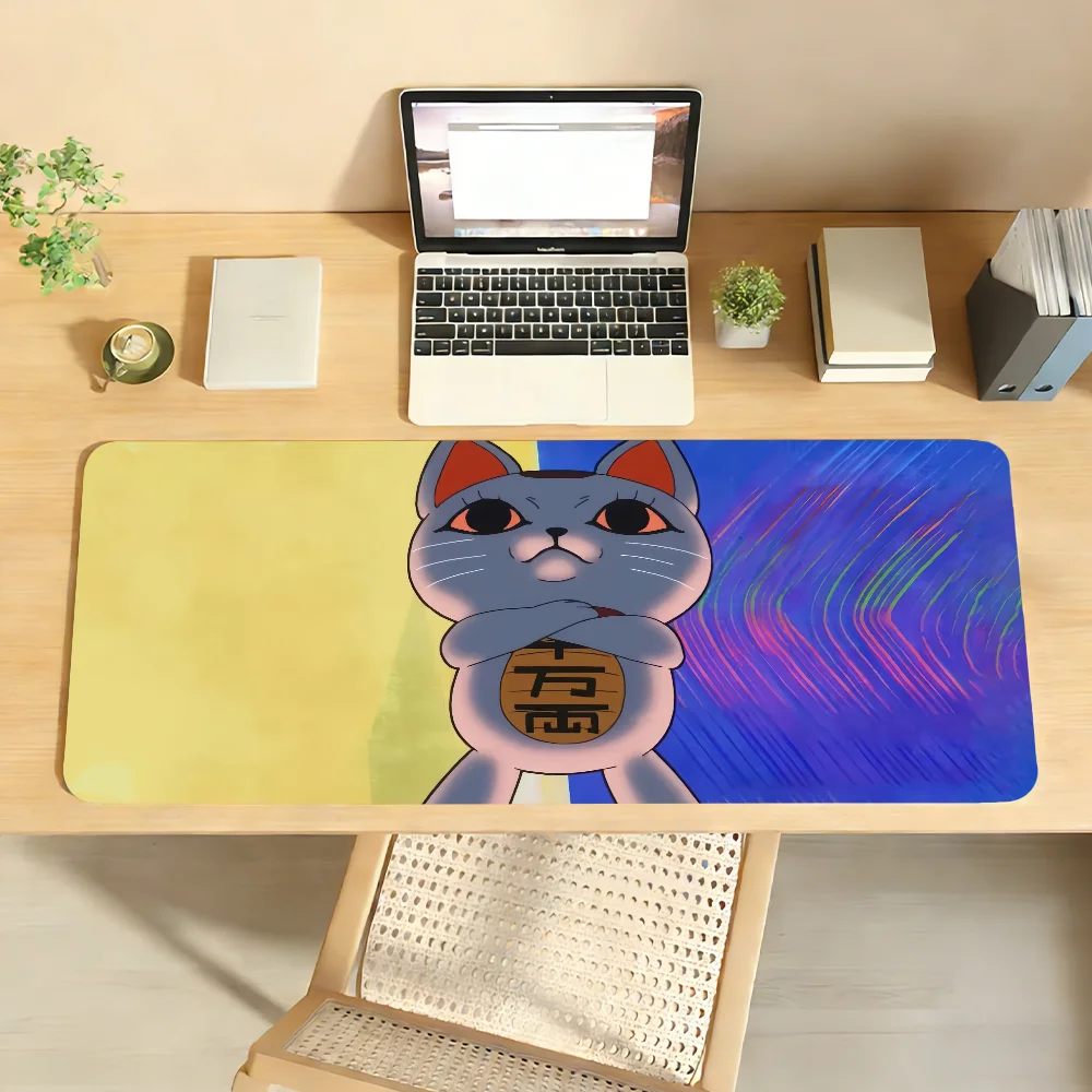 

Коврик для мыши с изображением аниме-персонажей Turbo Granny Cat, резиновый, нескользящий, для компьютера и ноутбука, декоративный коврик для геймеров