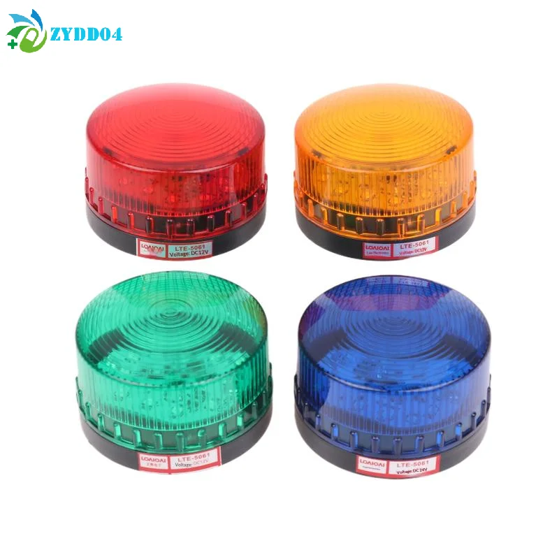 ●1PCS Strobe Signal Warning Light Small LED Flashing Light Security Alarm Signal Light Constantly Flashing Lights 12V 24V 220V