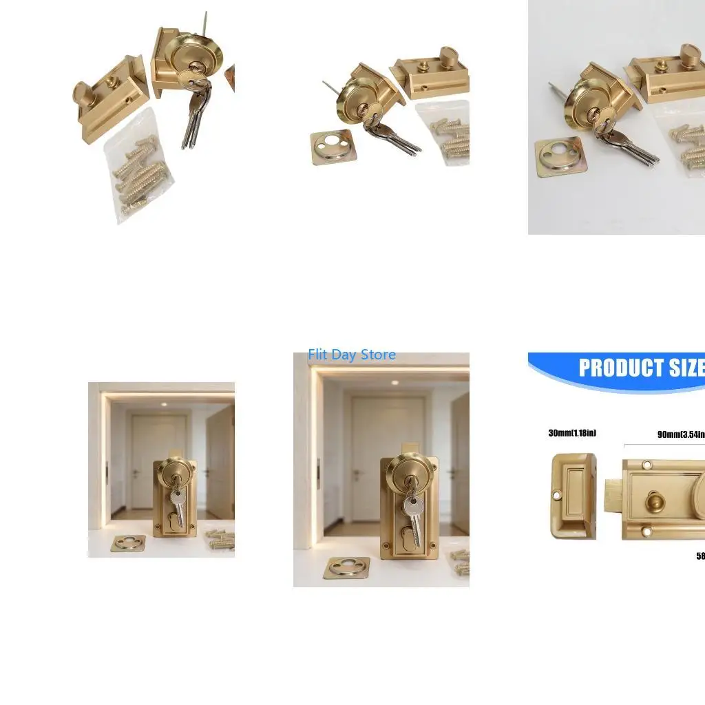 F92C Secure Entry Deadbolts Lock Single Cylinder Easyly Setups For Home Safety