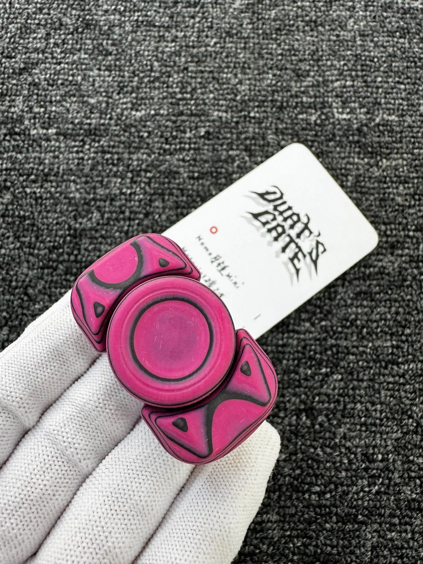Used Mini EDC Duarte Gate Decompression Toy Carbon Quartz Thick Spindle Gate Toy for Stress Relief