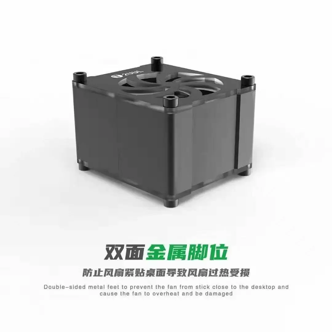 2UUL DA99 CUU High Speed Mini Cooling Fan Cool Down Quickly 1-Click Startup/Shutdown Two Wind Speeds For Phone Repair Tools
