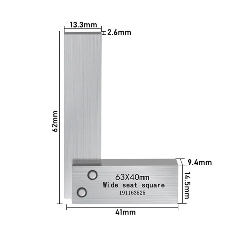 Adjustable Right Angle Precision For Engineer Precision Measure Hardened Steel 90 Degree Right Angle Ruler High Quality