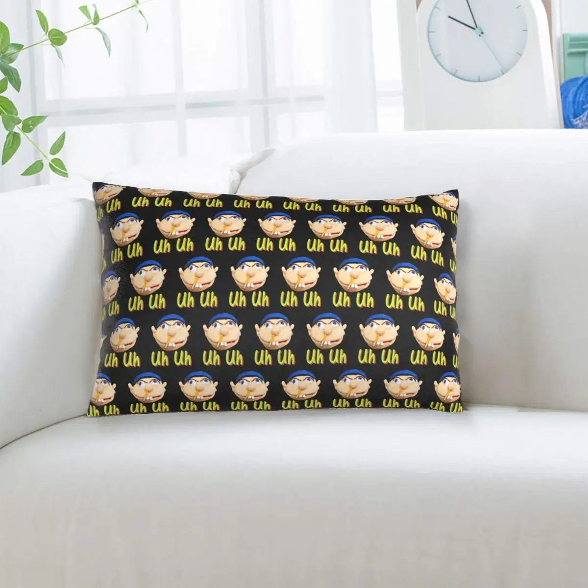 Jeffy I Hate Green Beans Rectangle Pillowcase Cushion Cover Decorative Bedroom Bed Home Comfort Throw Pillow