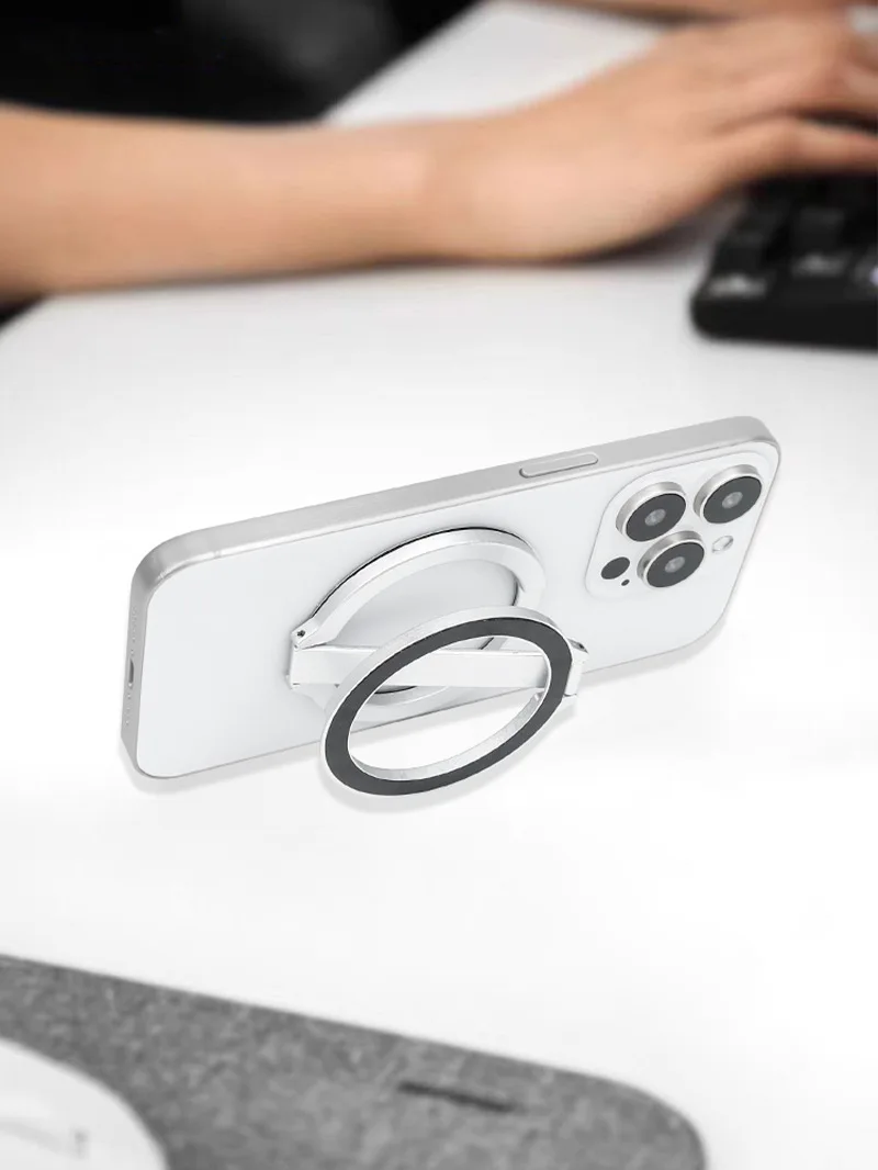 Für Magsafe Magnetische Metall 1Pcs Starke Saug Rotierenden Doppelseitige Sdsorption Legierung Tragbare Universal Desktop Kreative – Detail 16