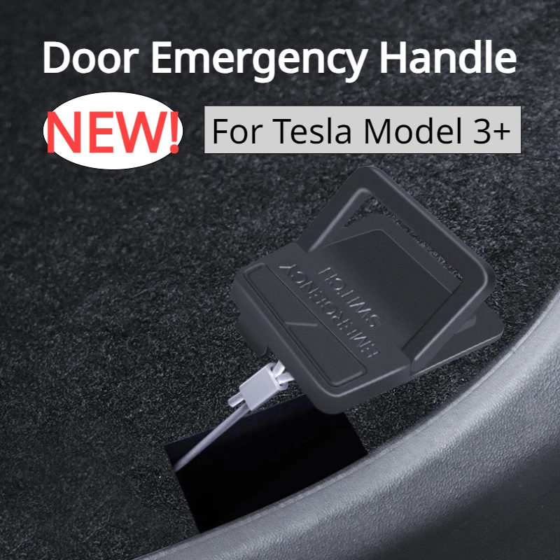 Door Emergency Handle for Tesla Model 3+ Rear Door Physical Mechanical Door Lock Unlock Puller Button New Model3 Highland 2024