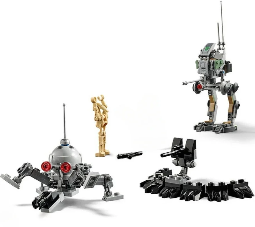 نموذج اللبنات استنساخ الجندي الطوب الاستطلاع آلة المشي الاطفال لغز تجميع الأولاد لعب الأطفال الهدايا