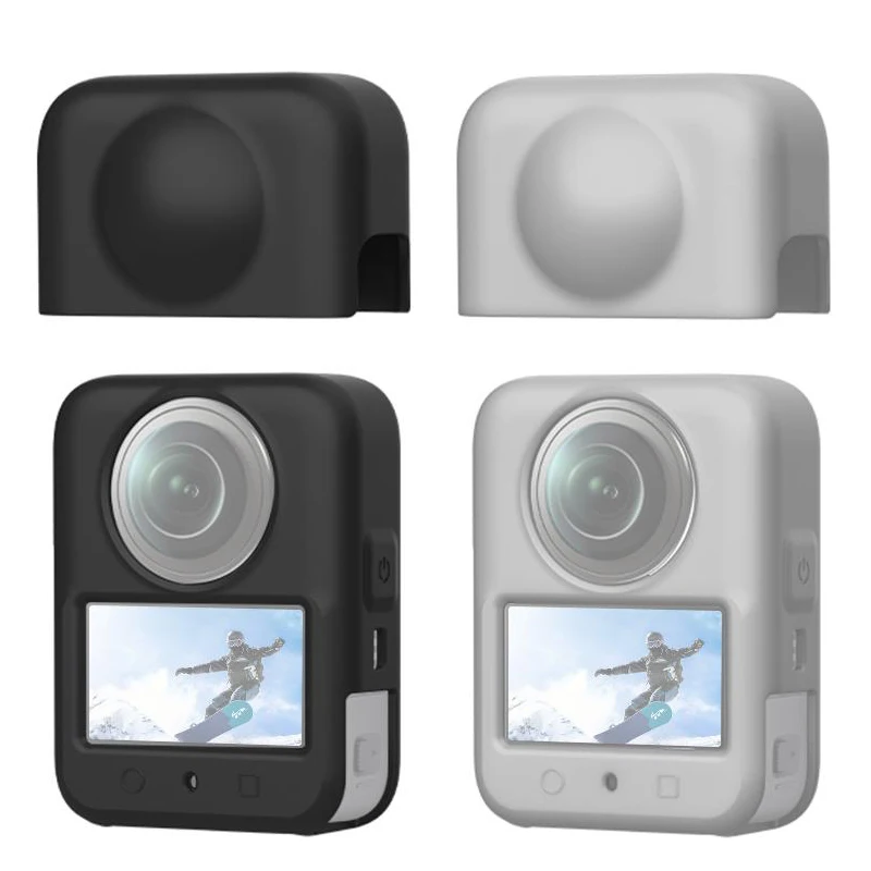 ل DJI Osmo 360 سيليكون الجسم الغطاء الواقي و غطاء للعدسات واقي للشاشة المضادة للخدش كم ل DJI Osmo 360 اكسسوارات