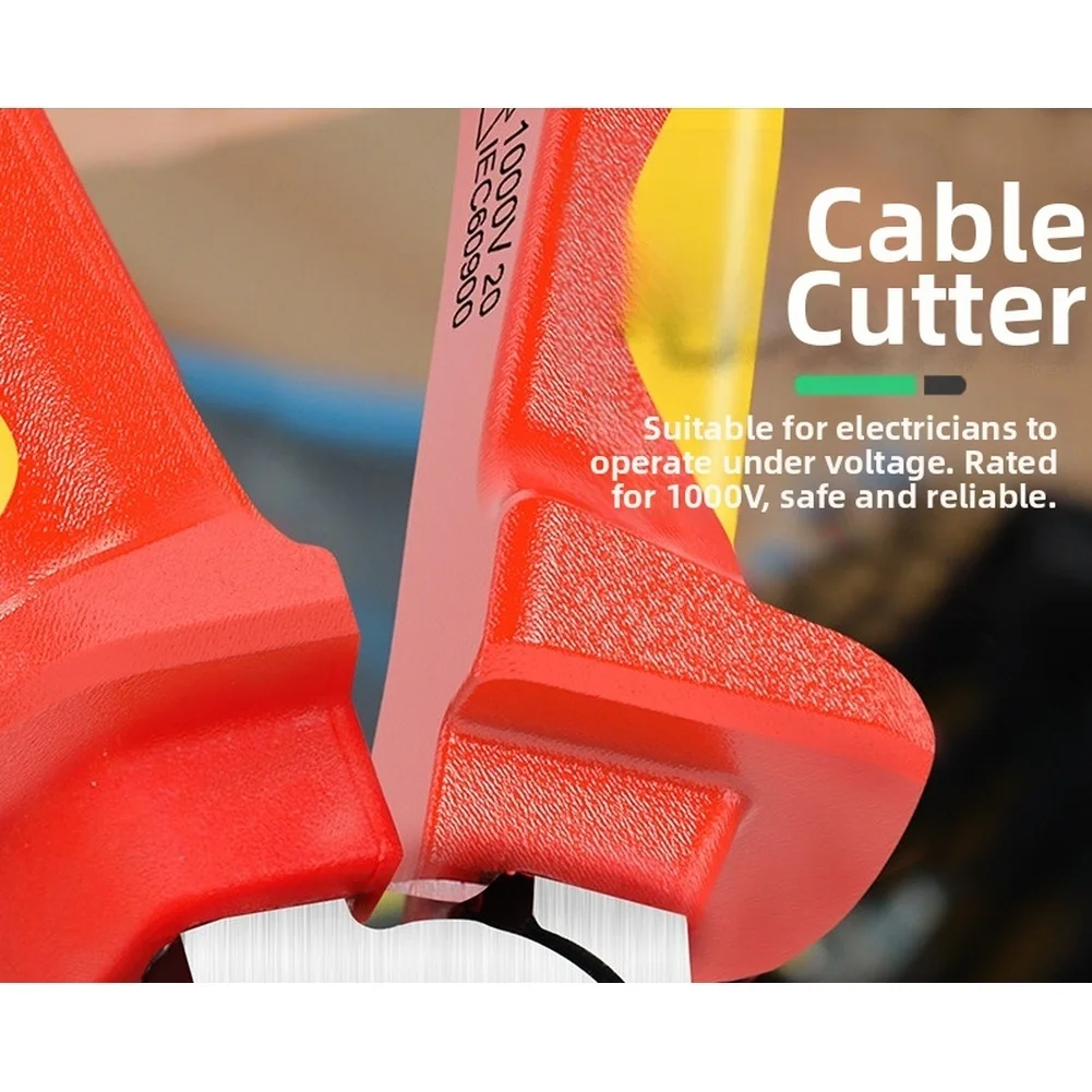 High Voltage Insulated Pliers Electrician Wire Cutters Insulated Pliers Precision Cutting Blades Cuts Wires Up To 2.0mm
