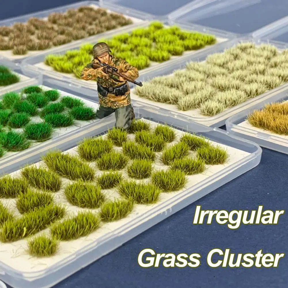 Grass Tufts Artificial Flower Cluster Simulation Wargaming Scenery Sand Table Layout DIY Accessories Modeling Materials Toy
