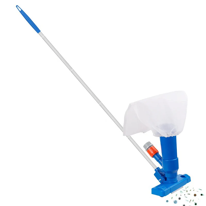 Limpador subaquático a jato de vácuo para lago com alça, desinfecção, cabeça de sucção, portátil para piscinas acima do solo