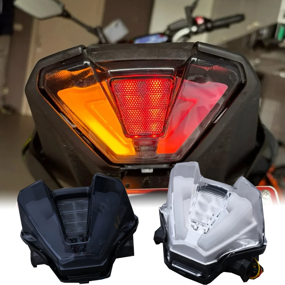 2024 MT07 Taillight Integrated Turn Signals Moto LED Blinker Rear Brake Tail light For Yamaha MT-07 MT 07 2023 2022 2021 18-2019