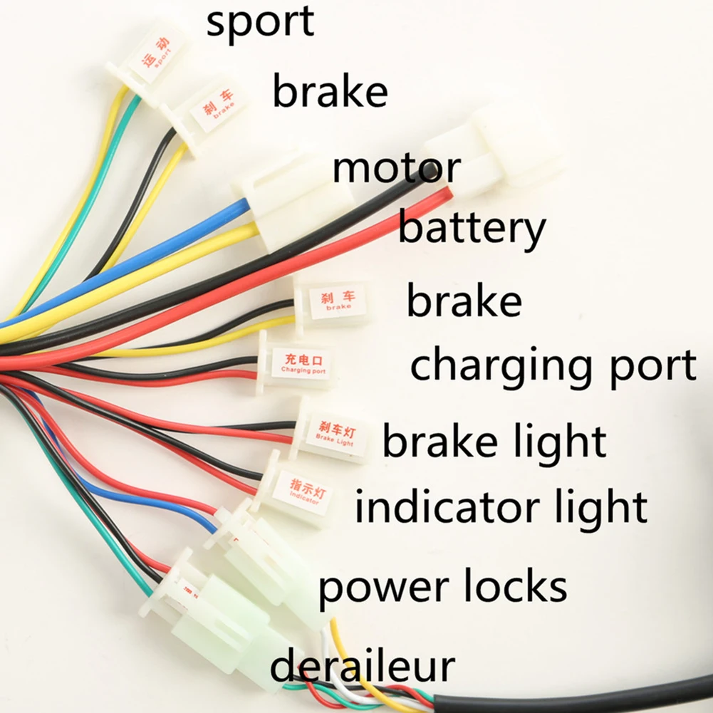 24V/36V/48V 250W/350W/500W/1000W Electric Bike Motor Brushed Controller and Throttle Twist Grip DC Scooter Speed Controller