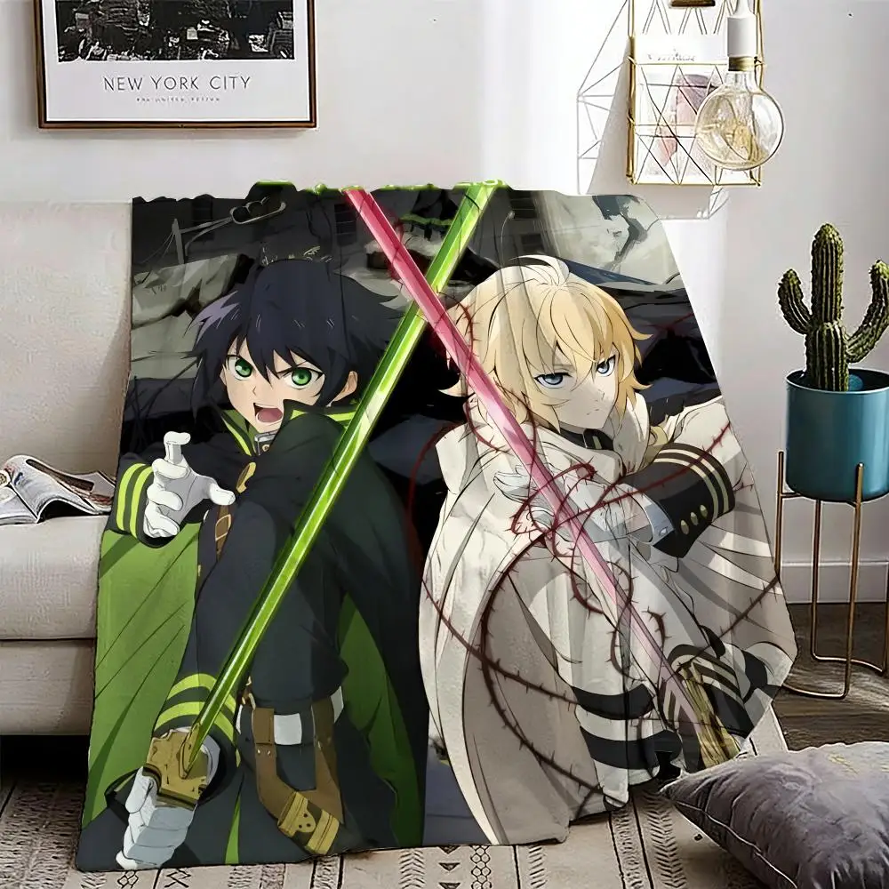 Seraph of the End Throw Lightweight 240g Flannel Blanket Soft Skin-friendly for Summer Cooling
