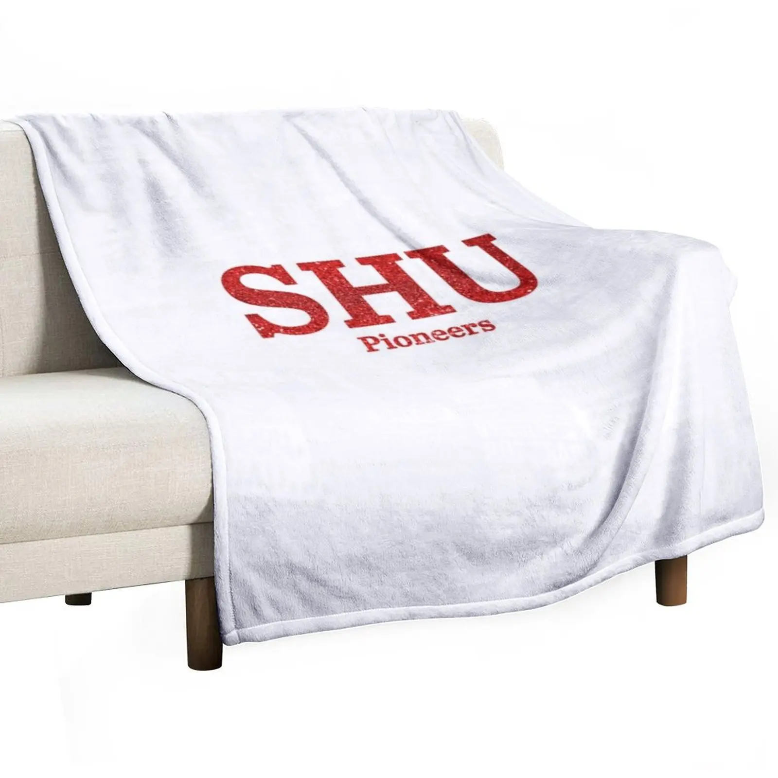 

Sacred Heart University Pioneers Throw Blanket Soft Plush Plaid Warm Kid'S funny gift Blankets