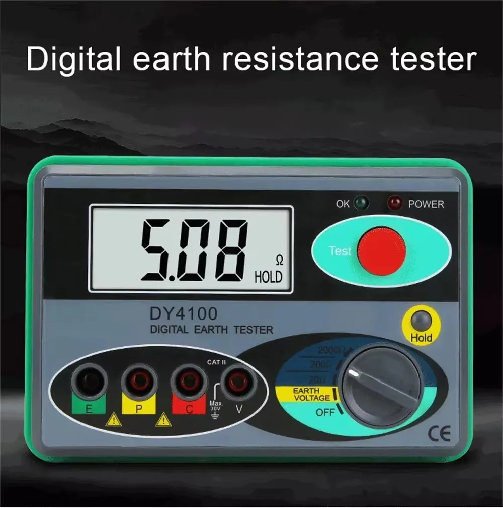 

Digital Earth Resistance Tester DY4100 Earth Tester Meter