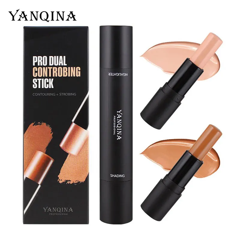 Multifunctional Highlighter Bronzers Blusher Stick Natural Brighten Face Shimmer Rouge Cream Contour Highlight Concealer Makeup