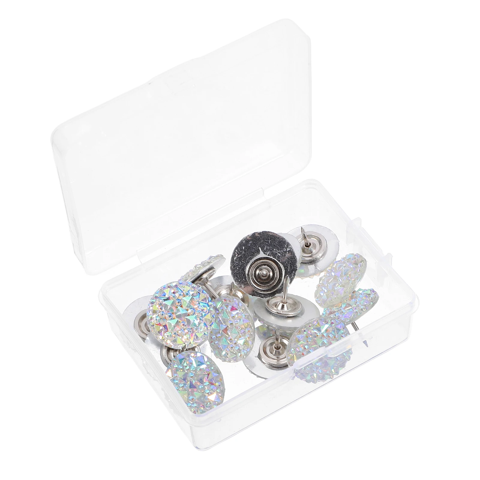 

20pcs Resin Water Drill Thumbtack Pushpins Decorative Cork Board Tacks for Home Office Photo Notice Supply