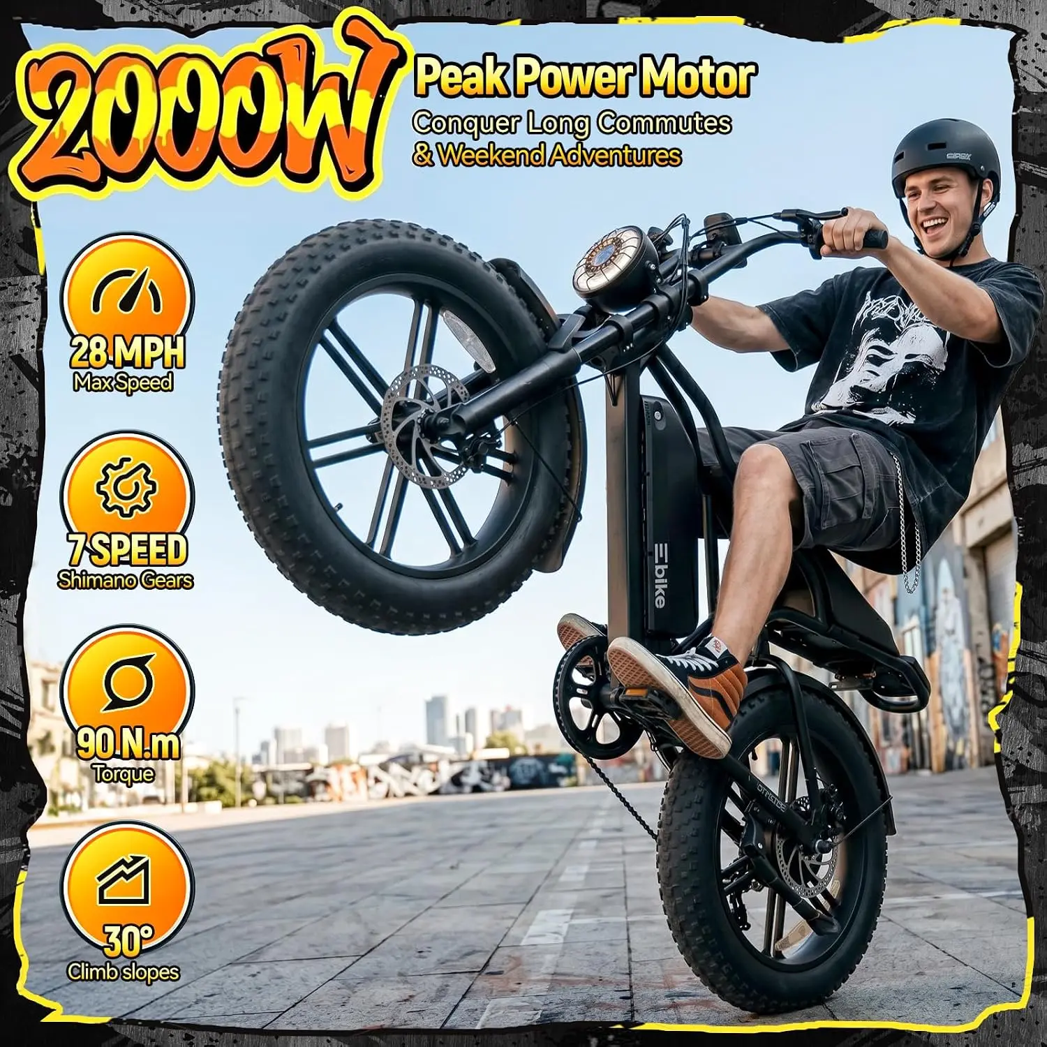 2000W Peak Electric Bike 20