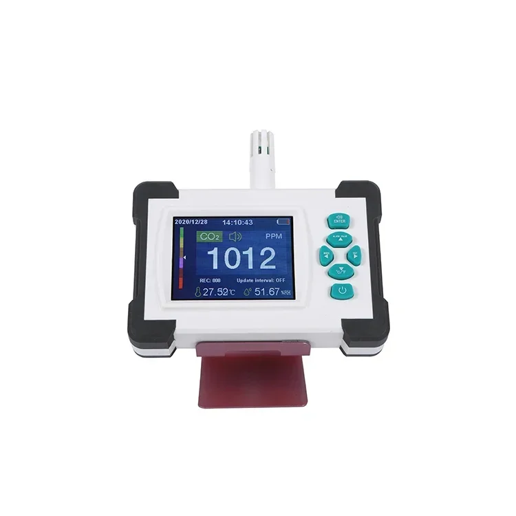 Lcd Display Luchtkwaliteit Monitor Meet Co2 Pm2.5 Formaldehyde Lucht Monitor Draagbare Luchtkwaliteit Meter