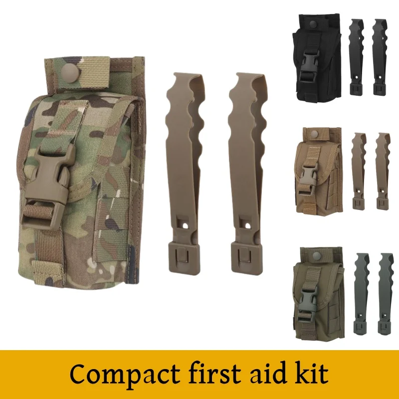 

Compact outdoor camping survival and quick access to first aid MOLLE portable first aid kit