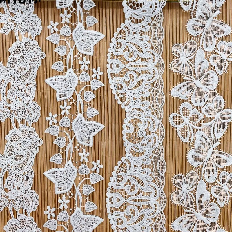 

15 ярдов полое нерегулярное кружево компьютерная вышивка DIY вуаль свадебное платье аксессуары кружево