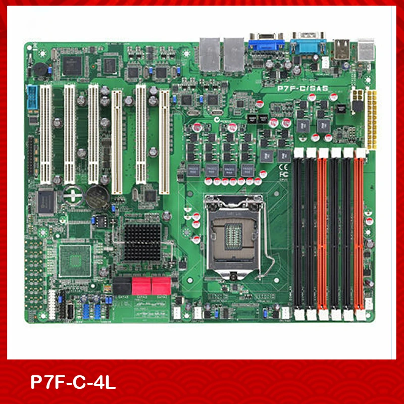 

Материнская плата для сервера ASUS P7F-C-4L LGA 1156 X3430 3440 DDR3, идеальный тест, хорошее качество