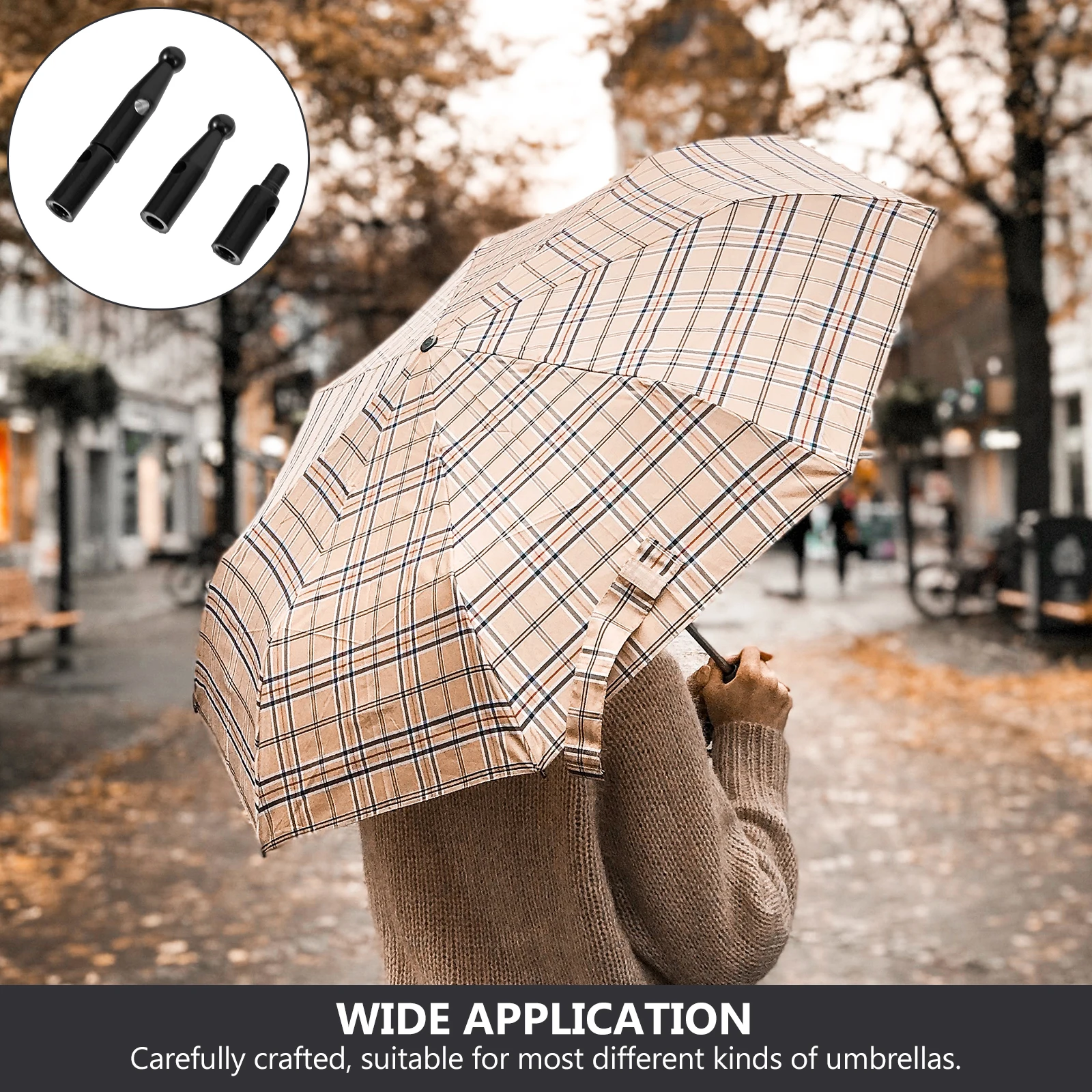 

10 Pcs Outdoor Umbrella Accessories Parasol Parts Cap Tail Beads Replacement Tip Cover