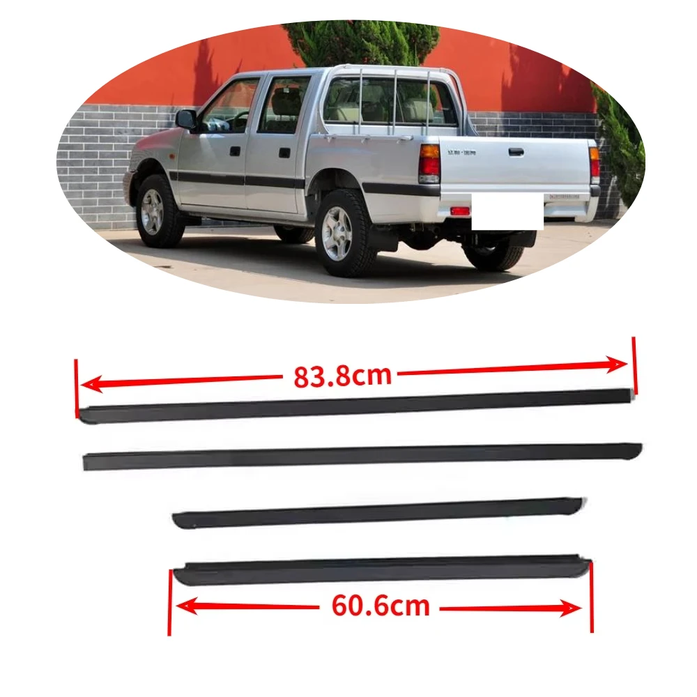 4 Pieces Windows Rubber For Isuzu Pickup 1991-1996 Glass Protector For Holden Rodeo TF Decoration Weather Strip for TFR Truck