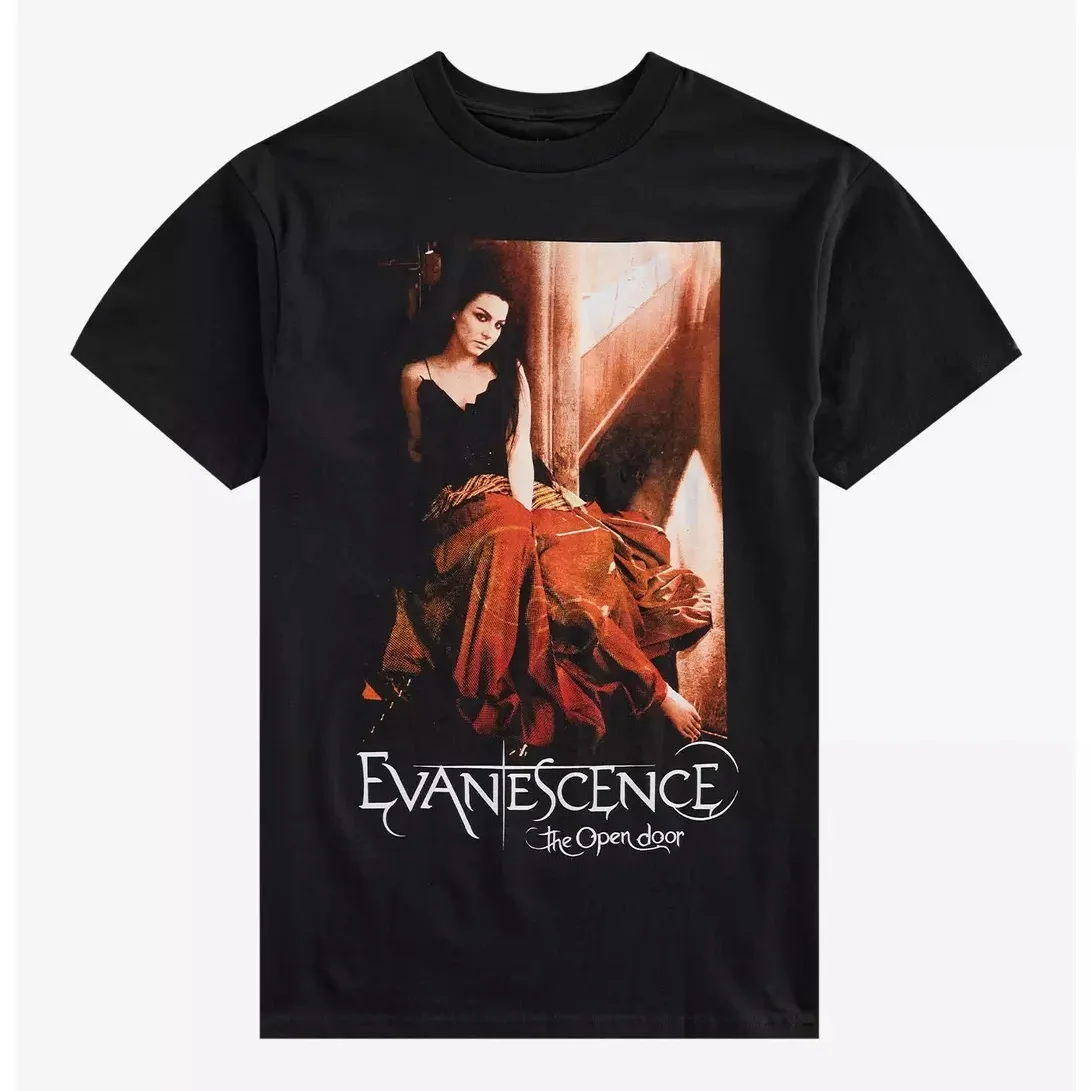 Open Door Evanescence Band T-Shirt Cotton Graphic Tee Men Women Summer Streetwear