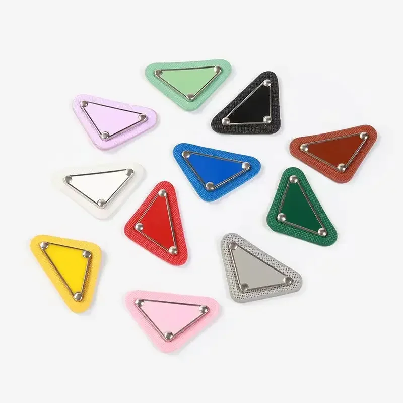 DIY Embroidery Stickers Brand Triangular Sew Patches for Clothing Appliques Brand Logo Sequin Patch Badge on Hat Package