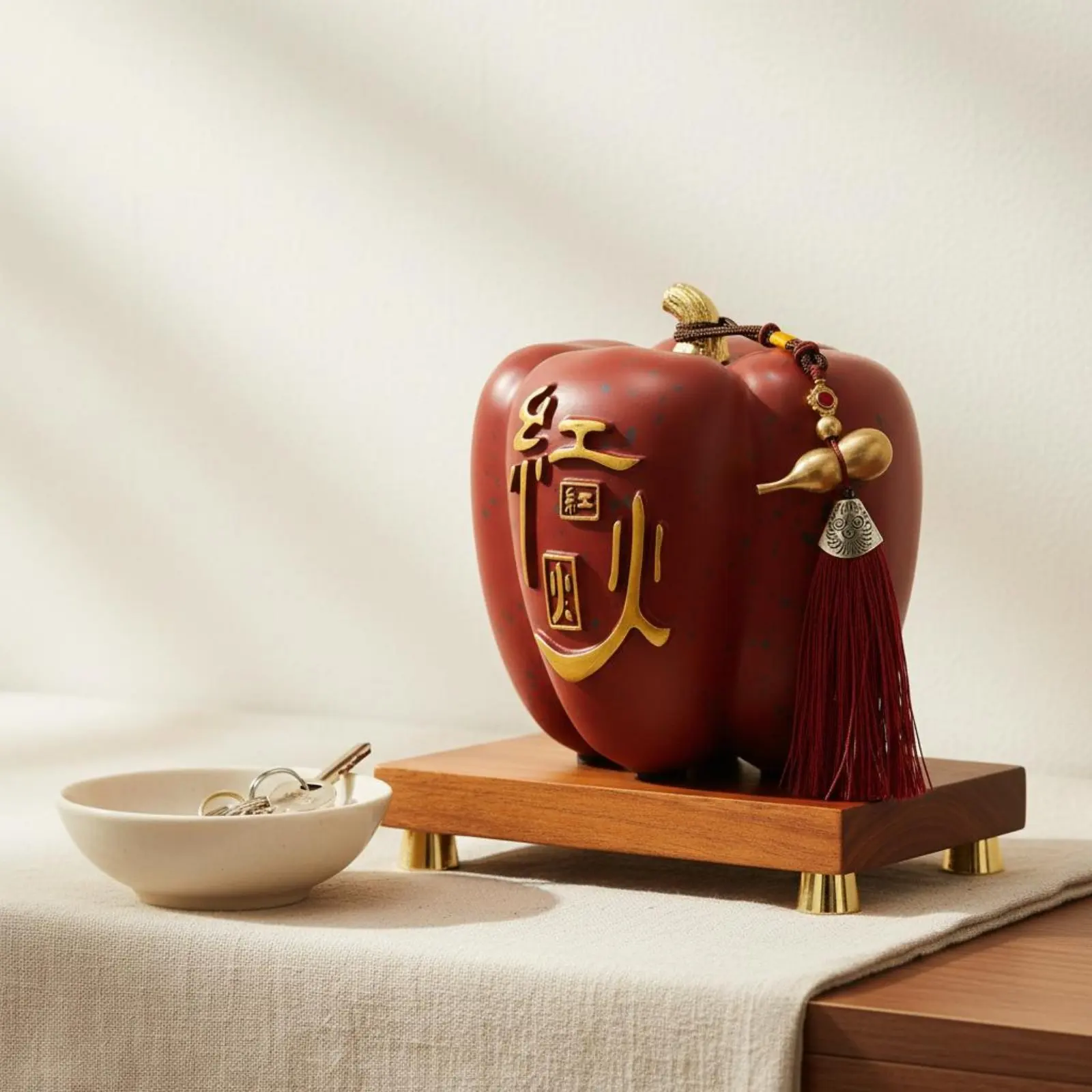 

Banana Key Bowl Luxury Look Banana Trinket Box Home Decor for Entryway, Shoe Cabinet