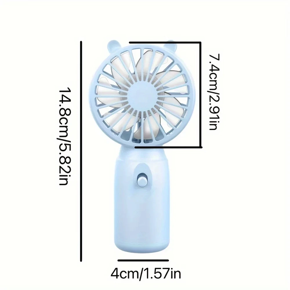 Handheld Fan Mini Cooling Fan Creative Battery Version Mute Cooler Outdoor Office Dormitory Cooling Device Battery Not Inclued view 6