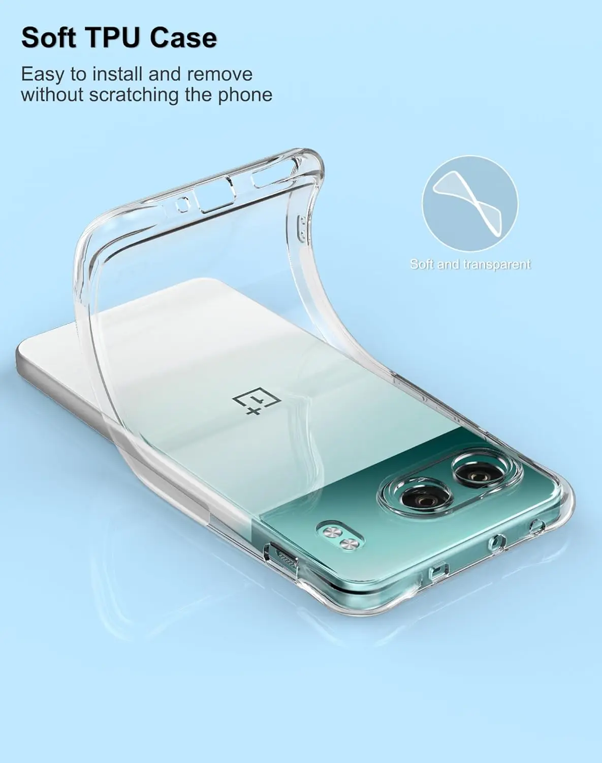 لينة بولي TPU واضح كريستال حماية الكاميرا الغطاء الخلفي للهاتف ل OnePlus Nord 4 5 One Plus Nord4 1 + Nord5 5G درع للصدمات