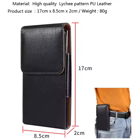 Phone Pouch For Samsung Galaxy S25Ultra/S24Ultra/S23Ultra/S22Ultra/21Ultra Case Belt Clip Holster Leather Cover Bag