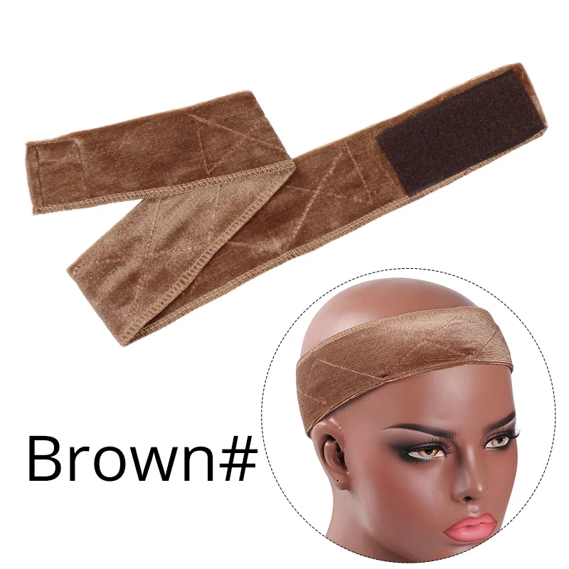 Silikon-Perückenband, elastischer Perückengriff, braun, transparent, schwarz, Stirnband zur Fixierung von Perücken, beiges Haarband ohne Gel oder Kleber, rutschfest