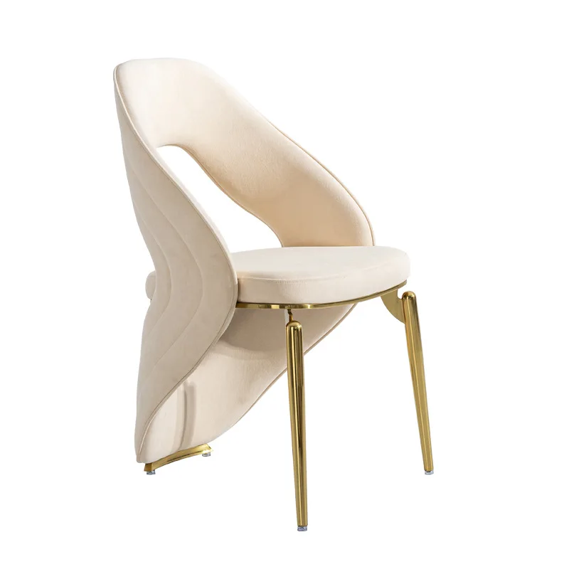 

Home high-end modern back chair, designer high-value back stool