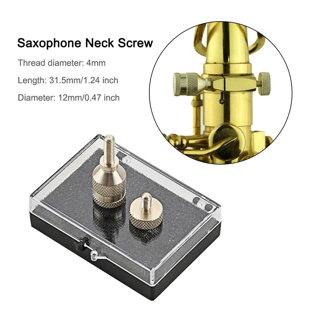 4mm Saxophone Neck Screws Professional Steel Neck Tightening Screws for Alto Woodwind Instruments Replacement Part Accessories